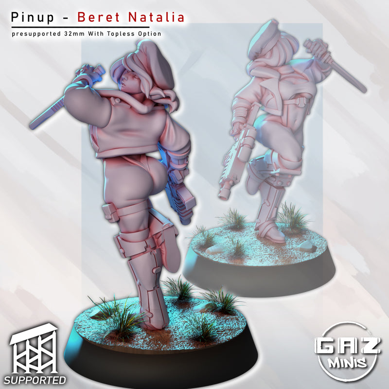 Beret Natalia Miniature | Fantasy Pin-Up | Gaz Minis
