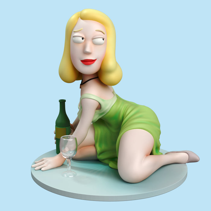 Beth | Pin-Up Statue Fan Art Miniature Unpainted | Torrida Minis