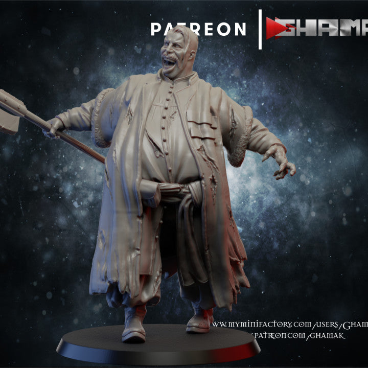 Big Zombie | Undead | Fantasy Miniature | Ghamak TabletopXtra