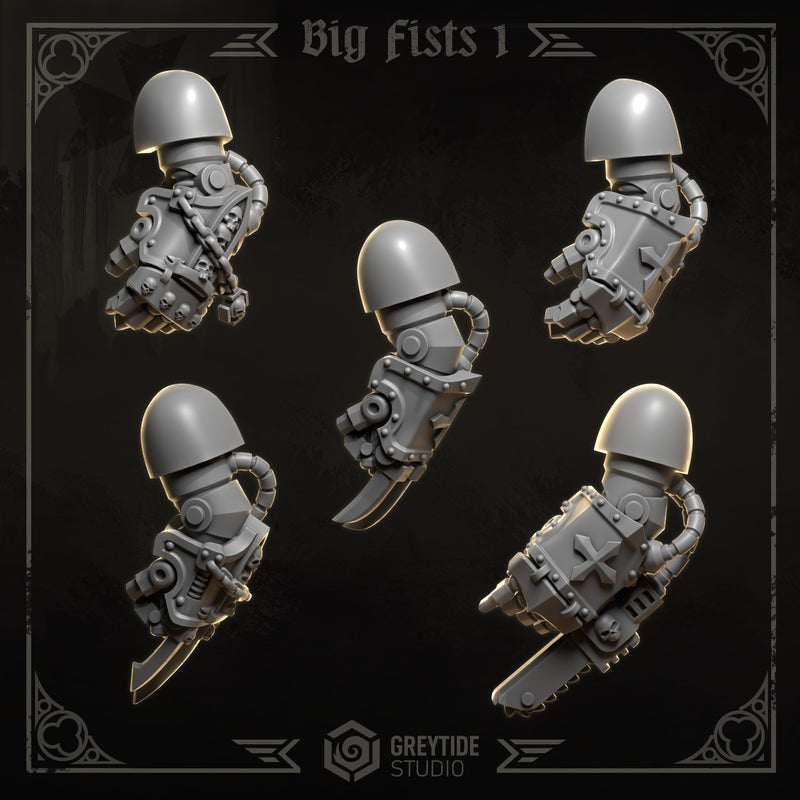 Big Fists & Claws | Eternal Crusaders | Conversion Bits For 28mm 32mm Sci-fi Marines