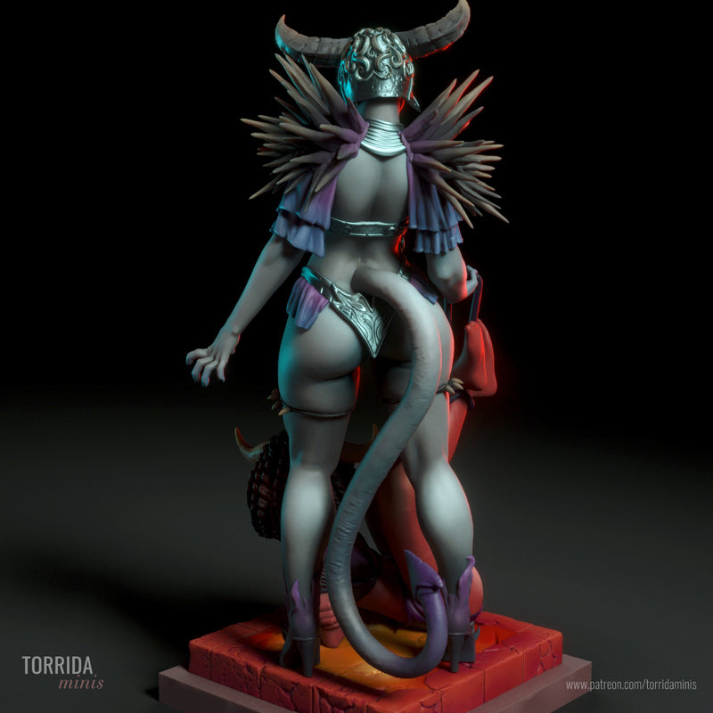 Bilha | Pin-Up Statue Fan Art Miniature Unpainted | Torrida Minis