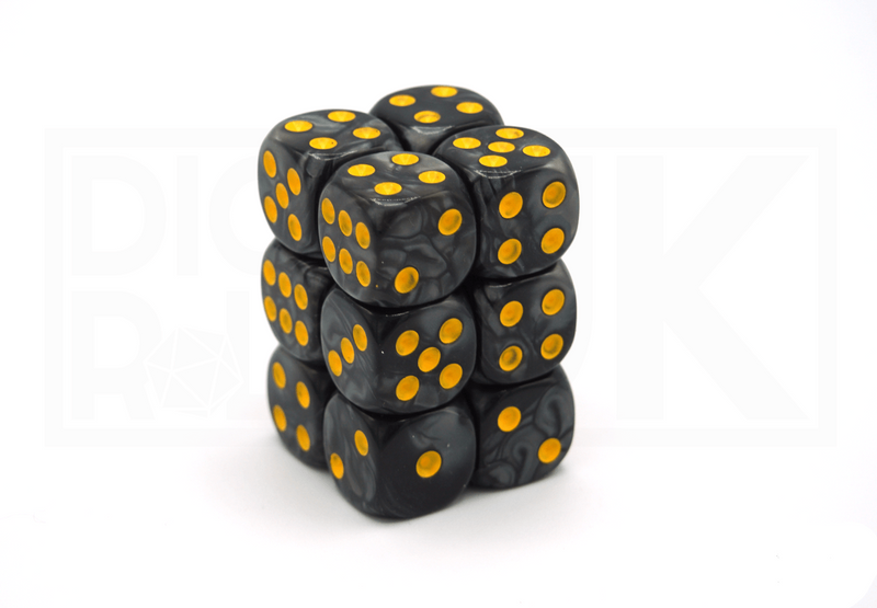 12x16MM Dice Block | Pearl Black