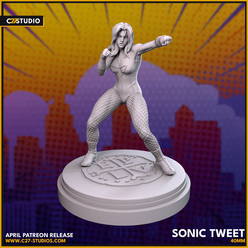 Sonic Tweet | Heroes | Sci-Fi Miniature | C27 Studio