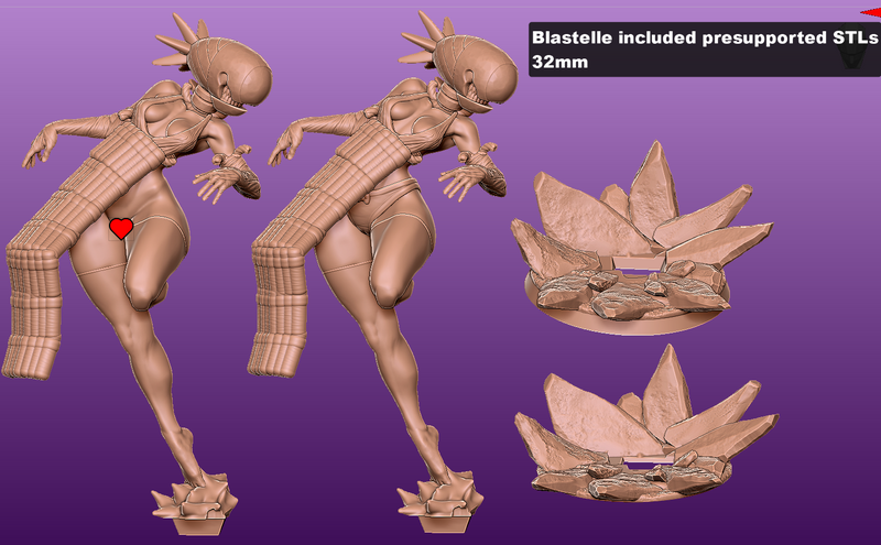 Blastelle Alter Miniature | Fantasy Pin-Up | Gaz Minis