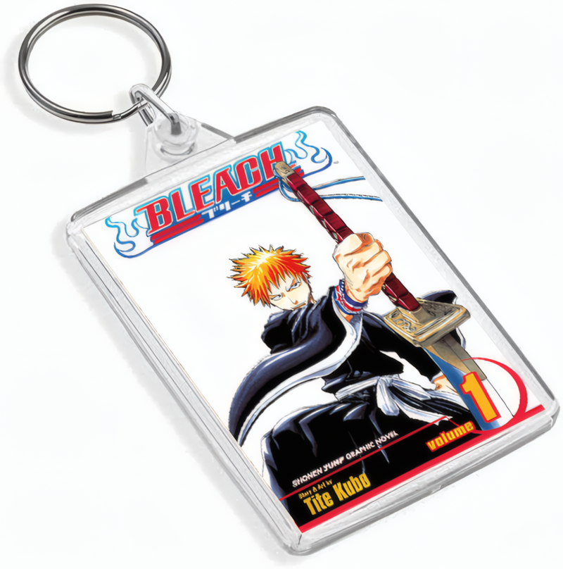 Manga Cover Art Keyring - Dual Sided English / Japanese