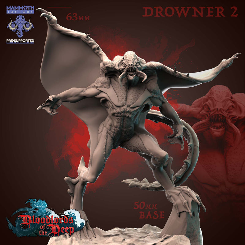 Blood Lords of the Deep Miniatures (Full Set) | Fantasy Tabletop Miniature | Mammoth Factory TabletopXtra