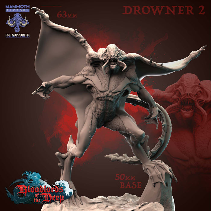 Blood Lords of the Deep Miniatures (Full Set) | Fantasy Tabletop Miniature | Mammoth Factory TabletopXtra