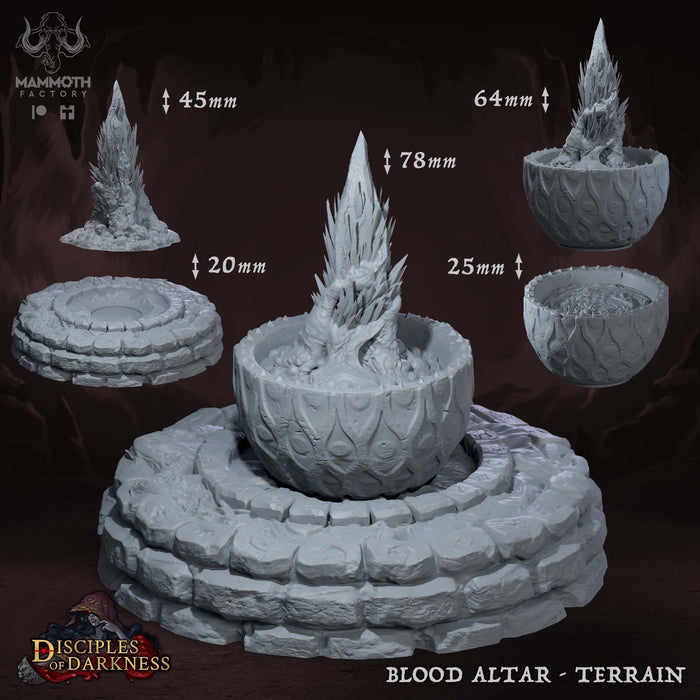 Blood Altar | Disciples of Darkness | Fantasy Tabletop Miniature | Mammoth Factory