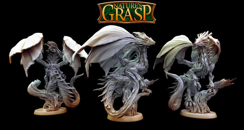 Blossom Drake | Natures Grasp | Fantasy Miniature | Mini Monster Mayhem TabletopXtra