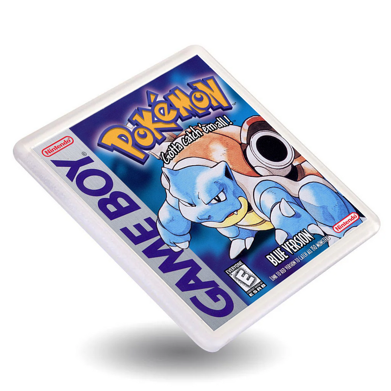Gameboy Pokemon Red Blue Yellow Green - Retro Gaming Box Art Gift Coasters