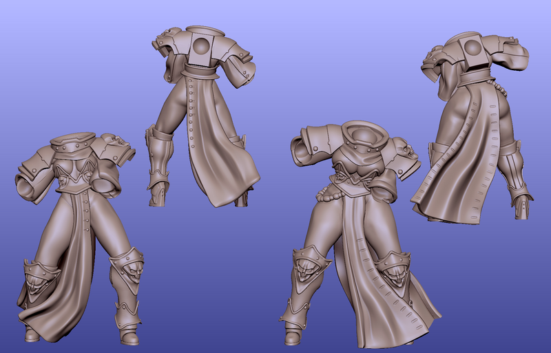 Siblings of Combat Squad Miniatures | Fantasy Pin-Up | Gaz Minis | [Multi-Listing]