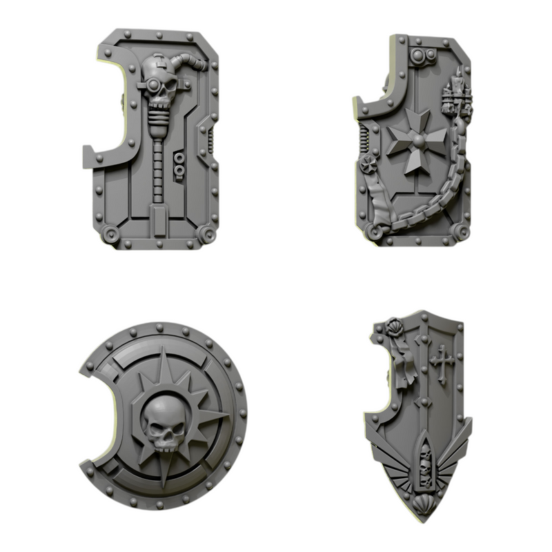 Breacher Shields | Eternal Pilgrims | Conversion Bits For 28mm 32mm Sci-fi Marines