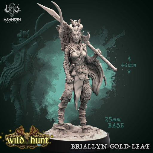 Briallyn Gold-Leaf | Wild Hunt | Fantasy Tabletop Miniature | Mammoth Factory TabletopXtra