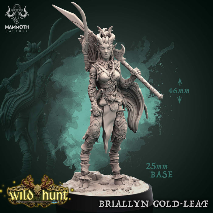 Briallyn Gold-Leaf | Wild Hunt | Fantasy Tabletop Miniature | Mammoth Factory TabletopXtra