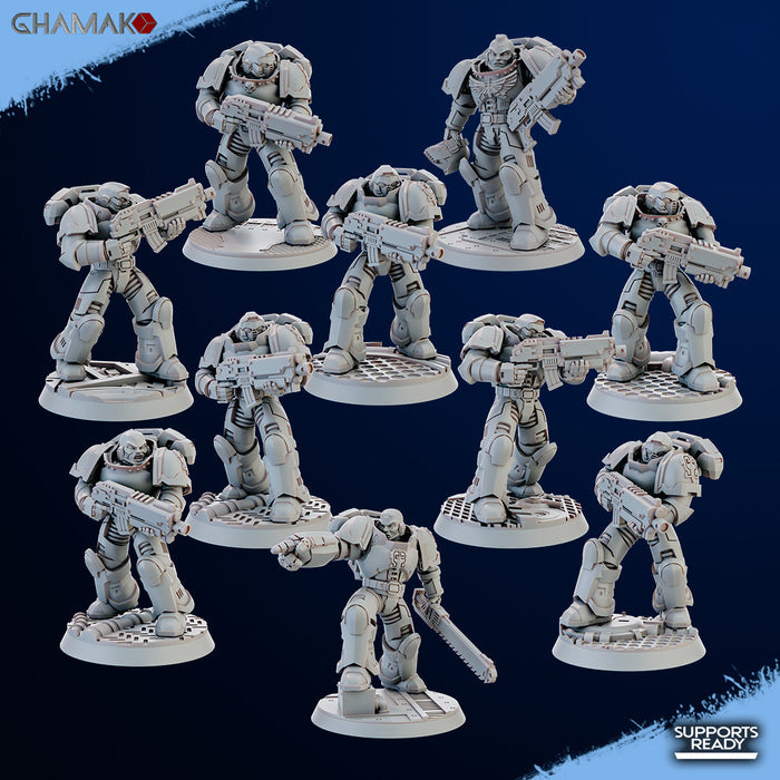 Brotherhood Militum (Standard Rifles) Miniatures | Brotherhood | Fantasy Miniature | Ghamak TabletopXtra