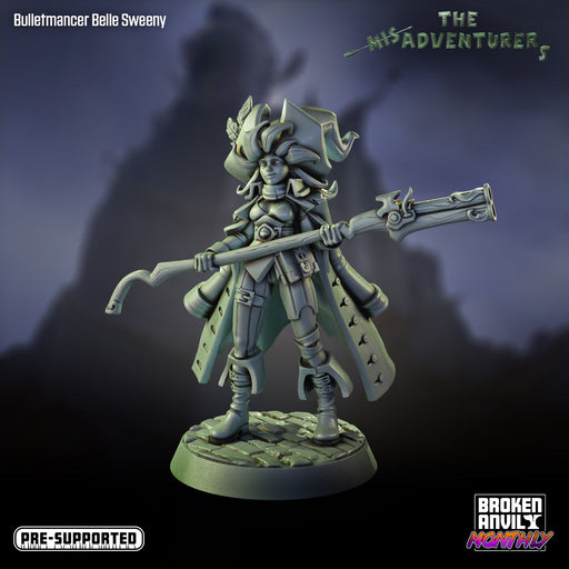 Bulletmancer Belle Sweeny | Mis-Adventurers | Tabletop RPG Miniature TabletopXtra