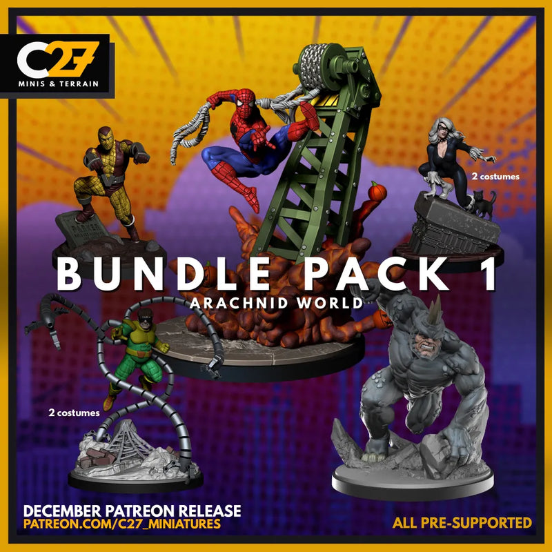 Arachnid’s World Miniatures | Heroes | Sci-Fi Miniature | C27 Studio