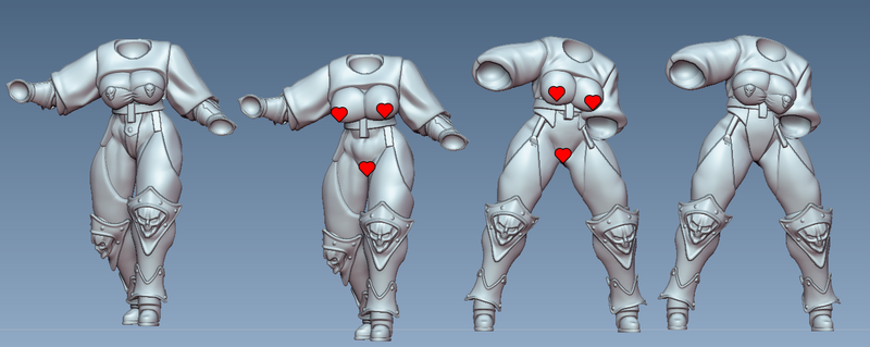 Space Bunny Squad Miniatures | Fantasy Pin-Up | Gaz Minis