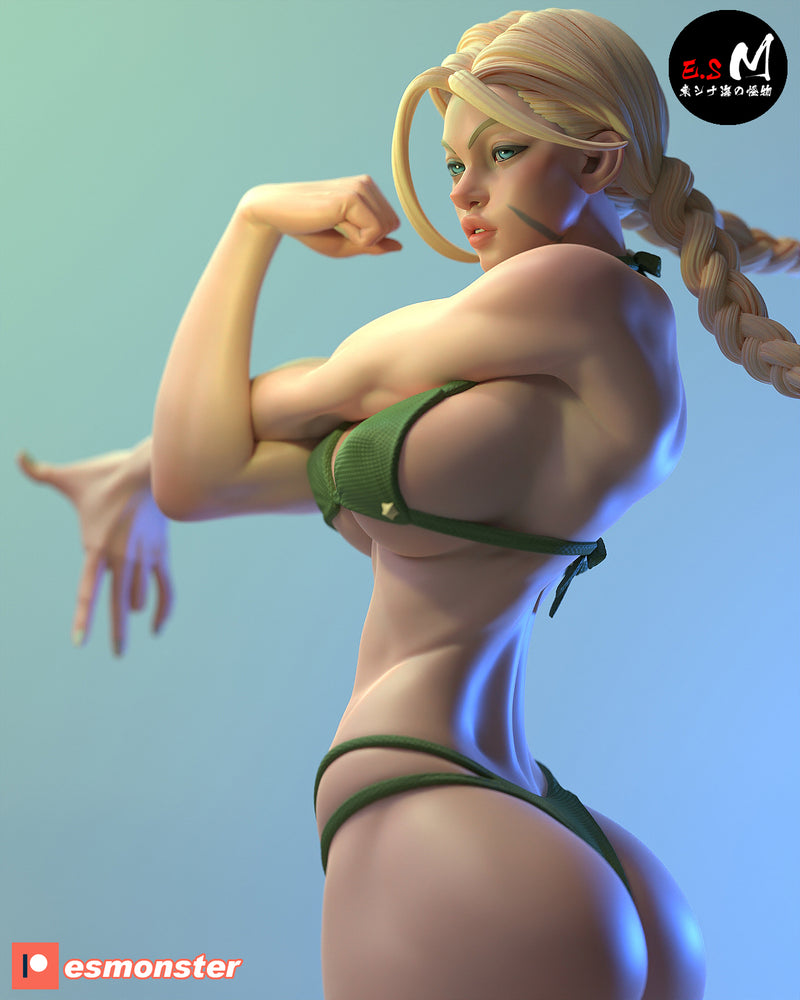 Cam Cam | Pin-Up Statue Fan Art Miniature Unpainted | E.S Monster