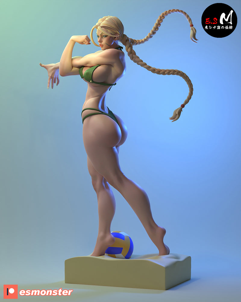 Cam Cam | Pin-Up Statue Fan Art Miniature Unpainted | E.S Monster