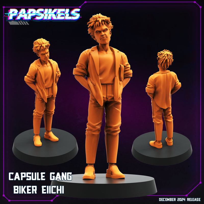Capsule Gang Biker Miniatures | Cyberpunk | Papsikels