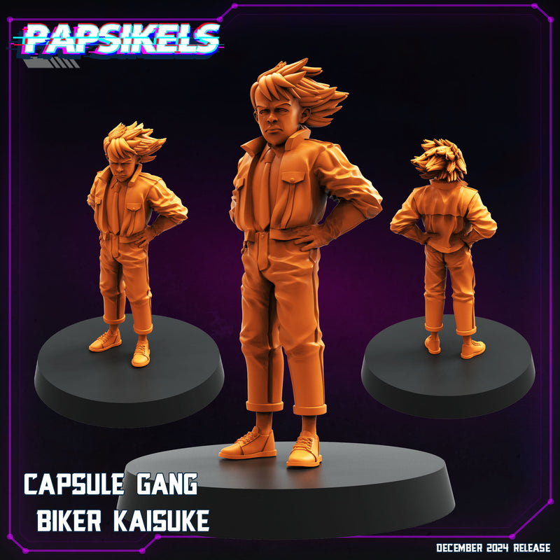 Capsule Gang Biker Miniatures | Cyberpunk | Papsikels