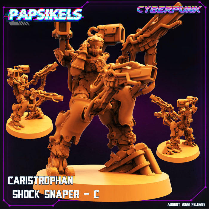 Caristrophan Shock Snaper Miniatures | Cyberpunk | Sci-Fi Miniature | Papsikels