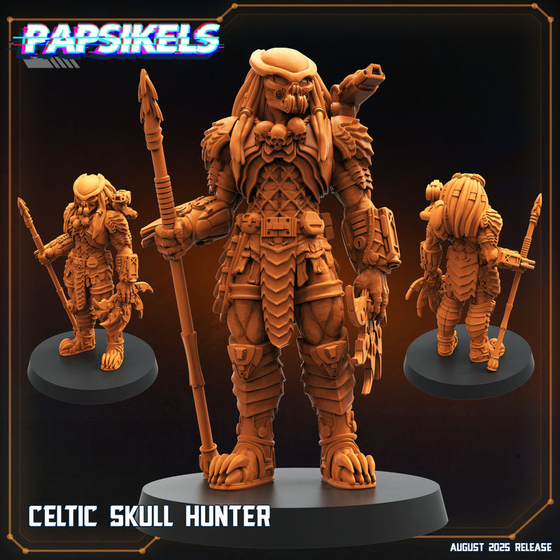 Celtic Chopper Skull Hunter Miniatures | Papsikels