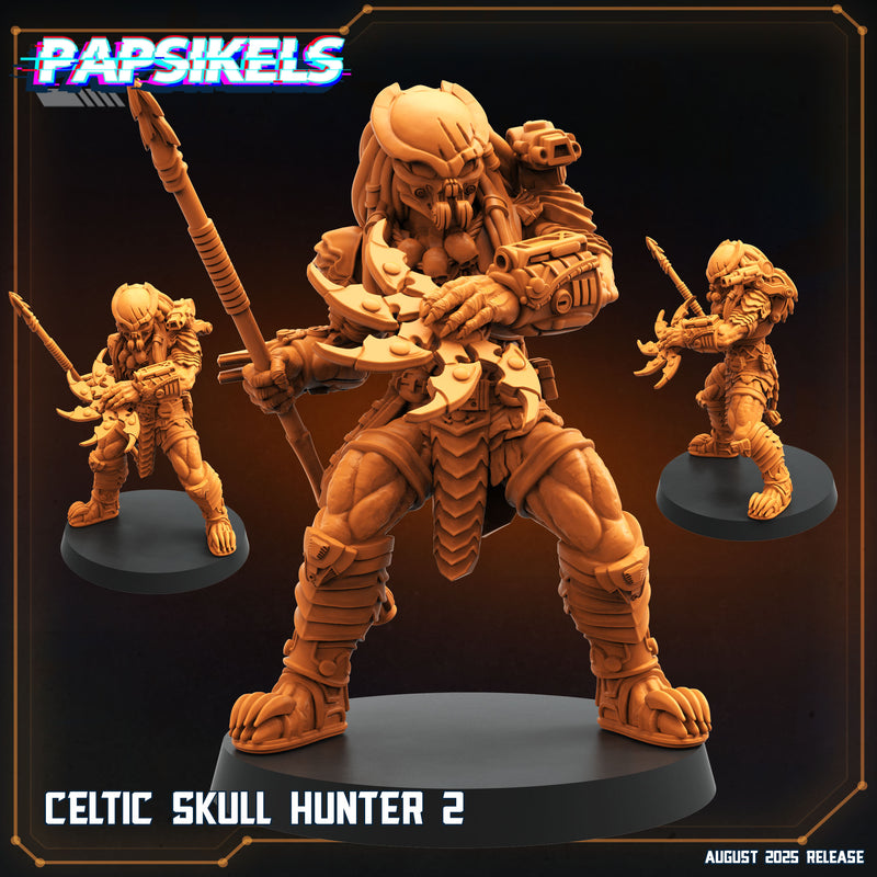 Celtic Chopper Skull Hunter Miniatures | Papsikels