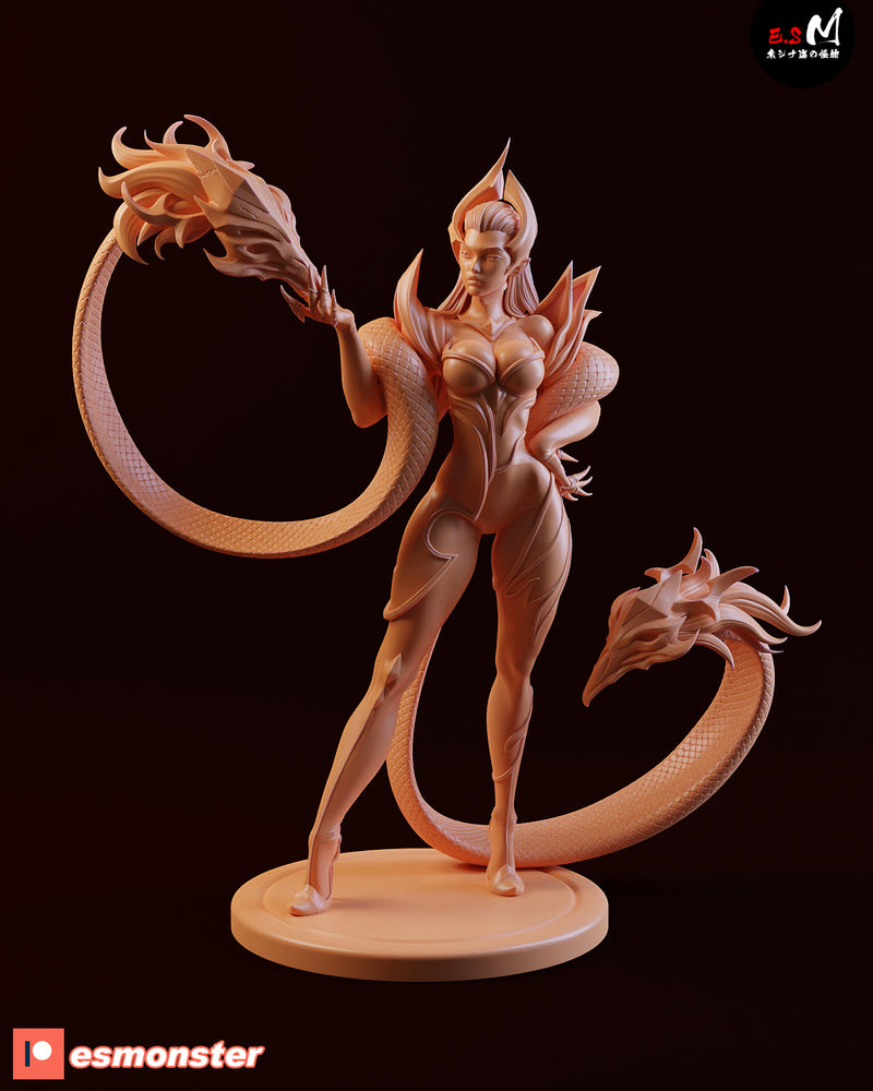 Coven Eve | Pin-Up Statue Fan Art Miniature Unpainted | E.S Monster