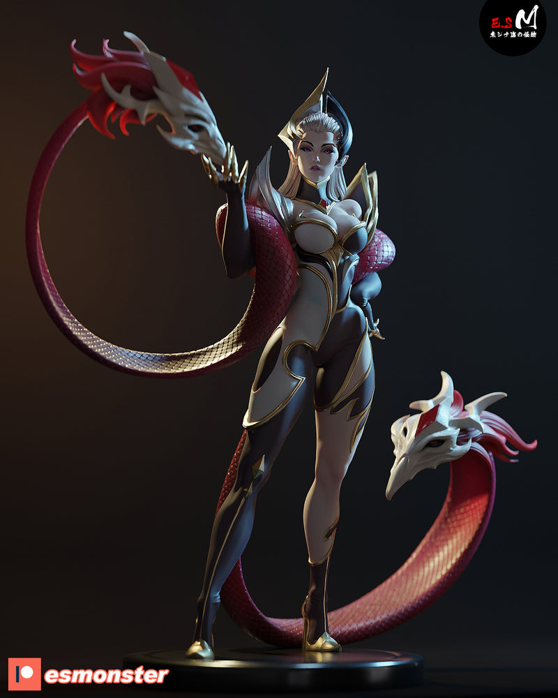 Coven Eve | Pin-Up Statue Fan Art Miniature Unpainted | E.S Monster