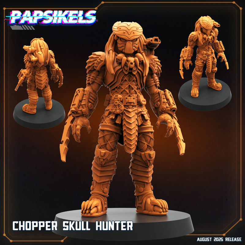 Celtic Chopper Skull Hunter Miniatures | Papsikels