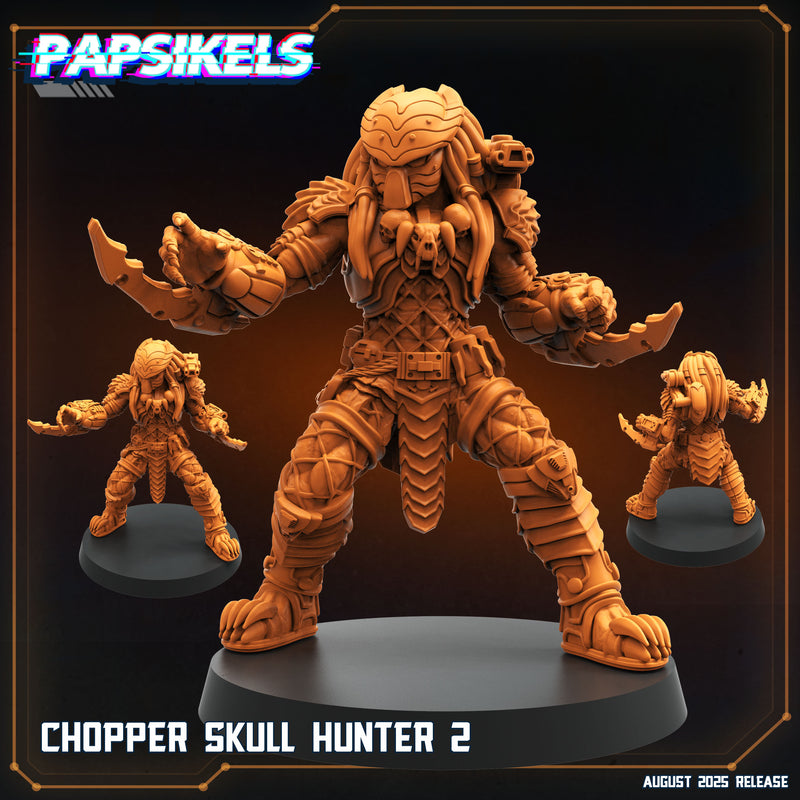 Celtic Chopper Skull Hunter Miniatures | Papsikels
