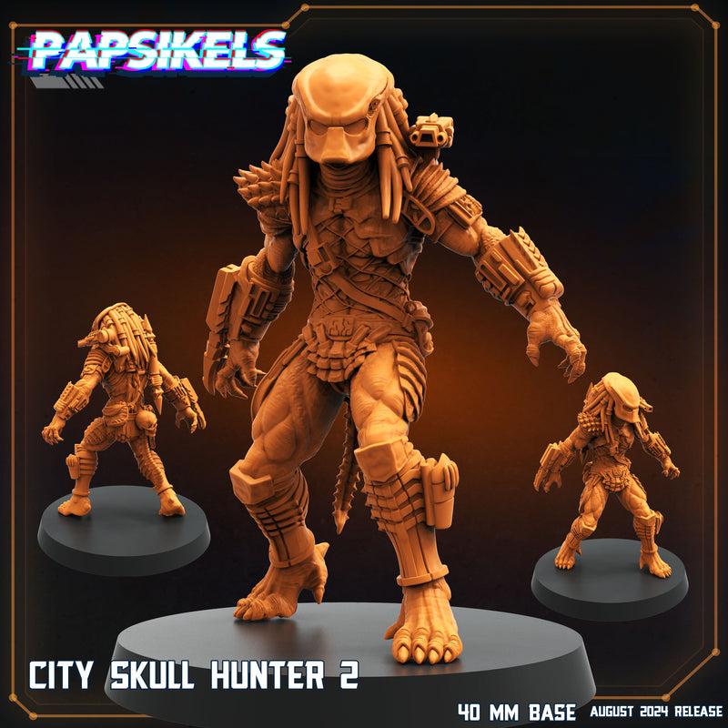 City Skull Hunter 2 | Aliens Vs Humans VIII No Remorse | Sci-Fi Miniature | Papsikels