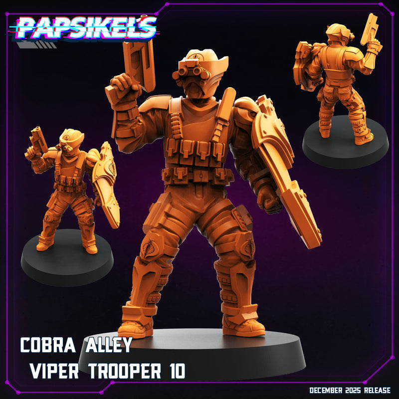 Cobra Alley Viper Troopers 2 Miniatures | Cyberpunk | Papsikels