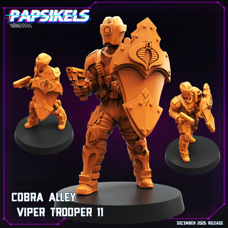 Cobra Alley Viper Troopers 2 Miniatures | Cyberpunk | Papsikels