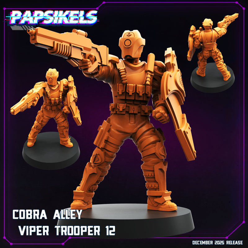 Cobra Alley Viper Troopers 2 Miniatures | Cyberpunk | Papsikels