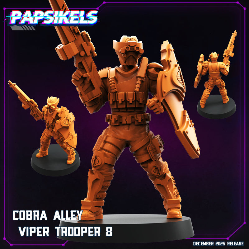 Cobra Alley Viper Troopers 2 Miniatures | Cyberpunk | Papsikels