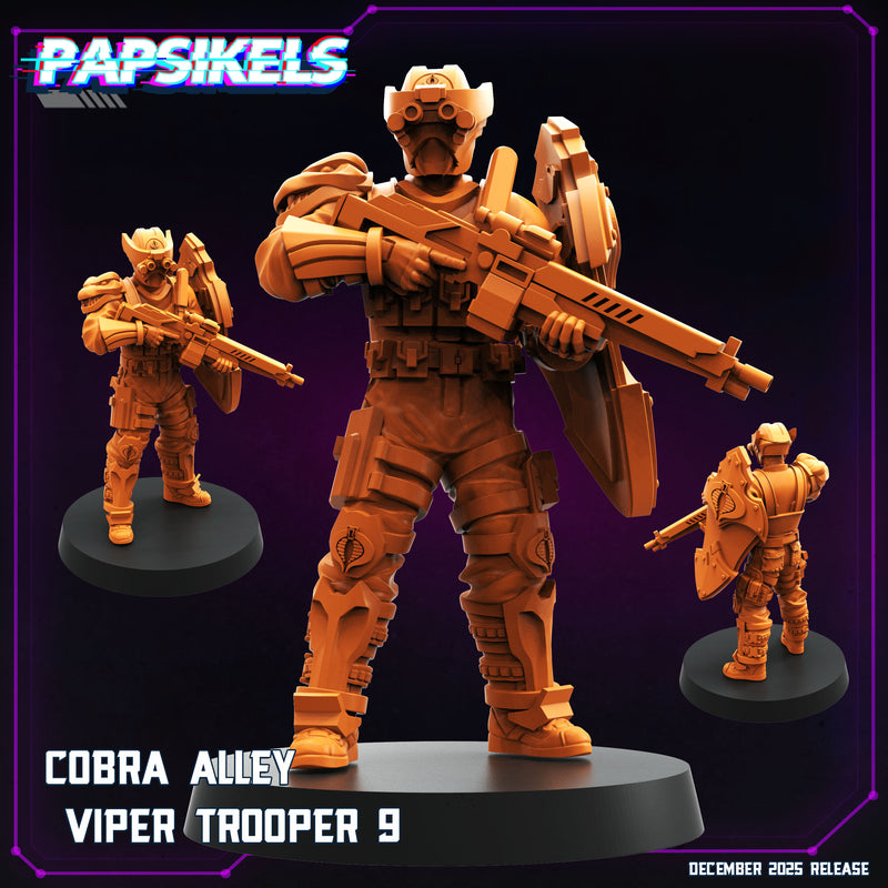 Cobra Alley Viper Troopers 2 Miniatures | Cyberpunk | Papsikels