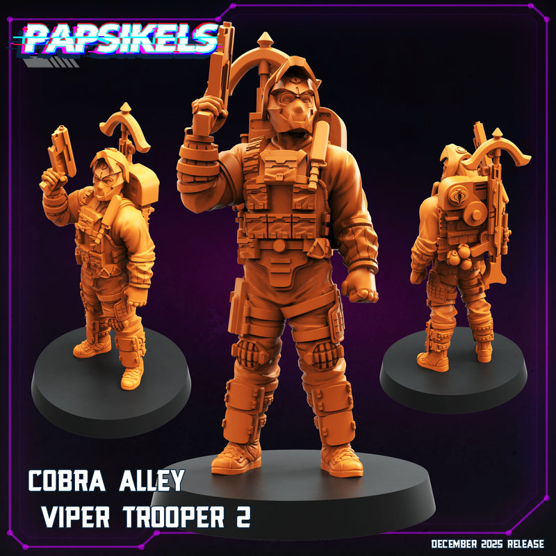 Cobra Alley Viper Troopers Miniatures | Cyberpunk | Papsikels