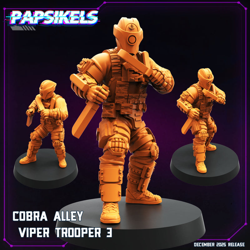 Cobra Alley Viper Troopers Miniatures | Cyberpunk | Papsikels