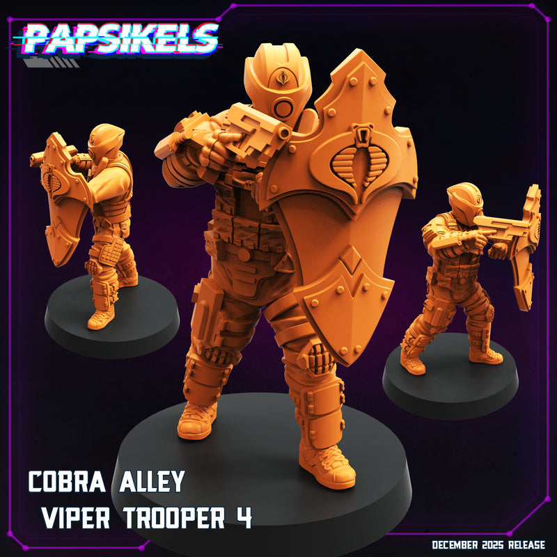 Cobra Alley Viper Troopers Miniatures | Cyberpunk | Papsikels