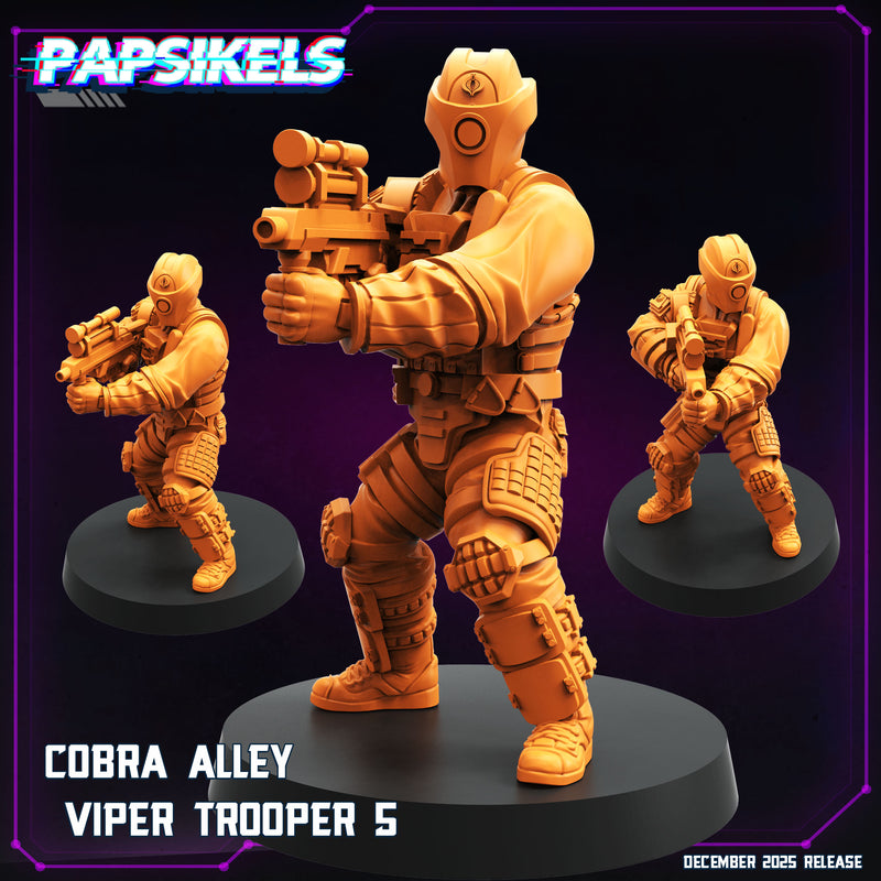 Cobra Alley Viper Troopers Miniatures | Cyberpunk | Papsikels