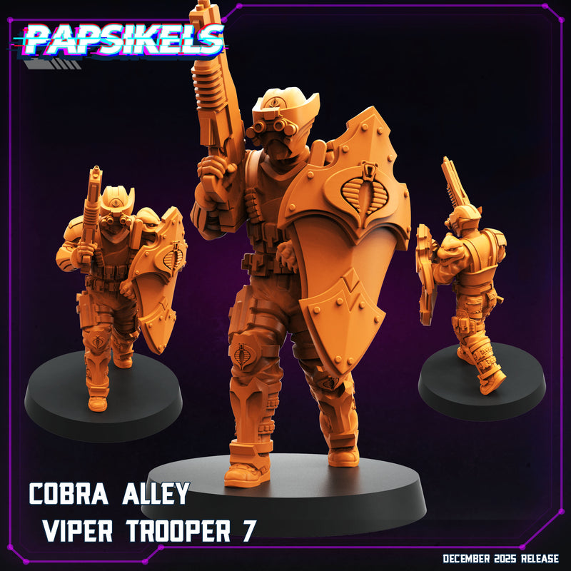 Cobra Alley Viper Troopers 2 Miniatures | Cyberpunk | Papsikels