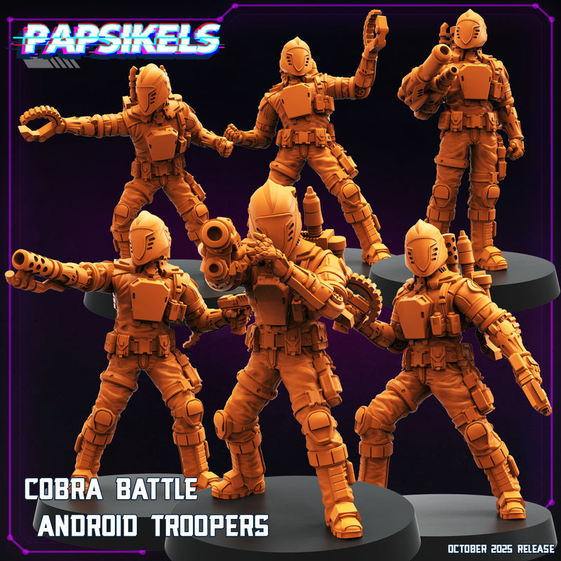 Cobra Battle Android Trooper Miniatures | Cyberpunk | Papsikels