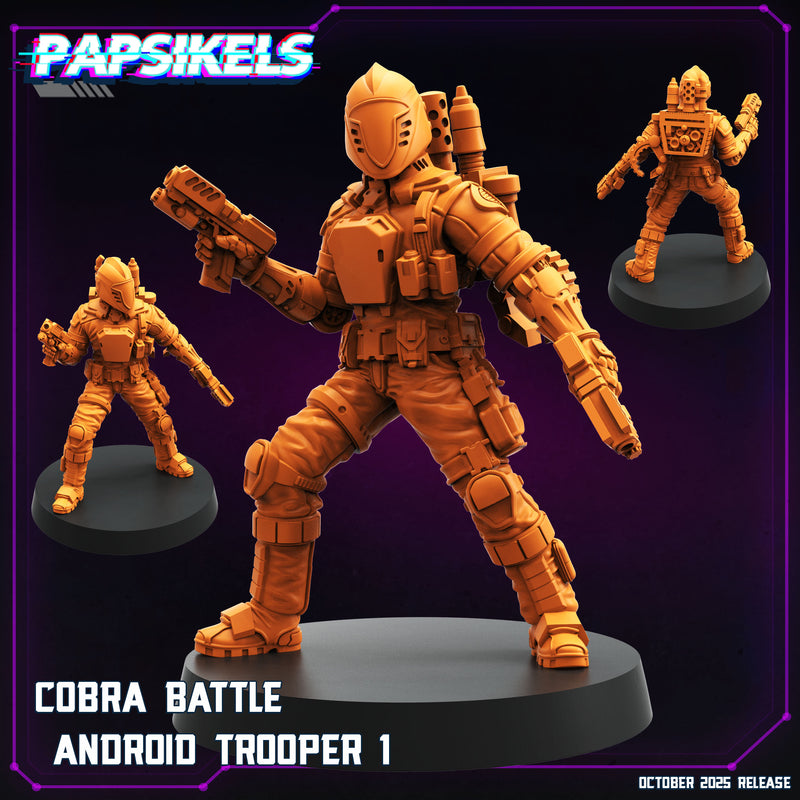 Cobra Battle Android Trooper Miniatures | Cyberpunk | Papsikels