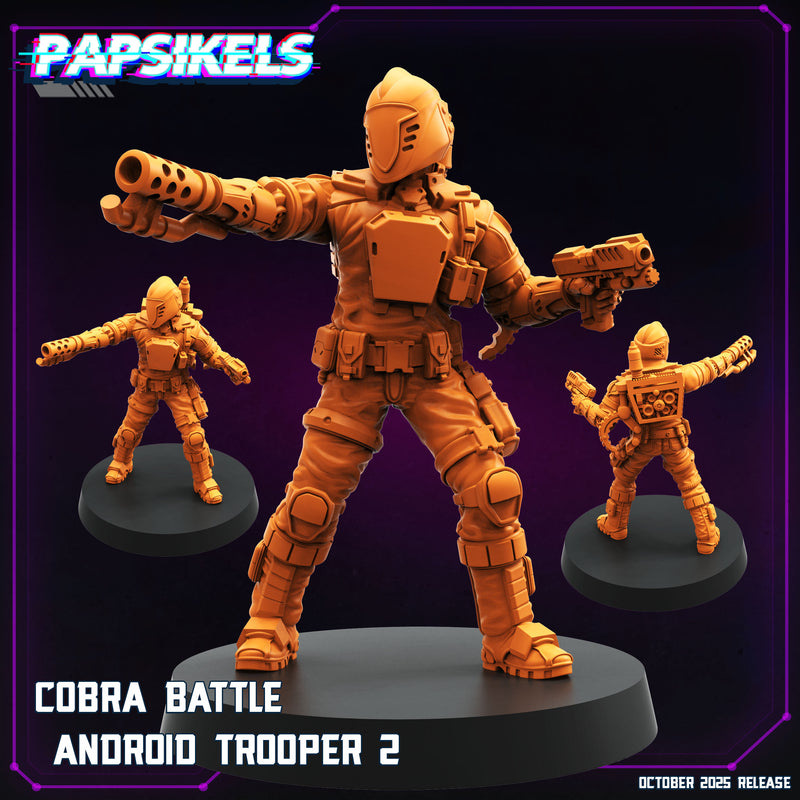 Cobra Battle Android Trooper Miniatures | Cyberpunk | Papsikels