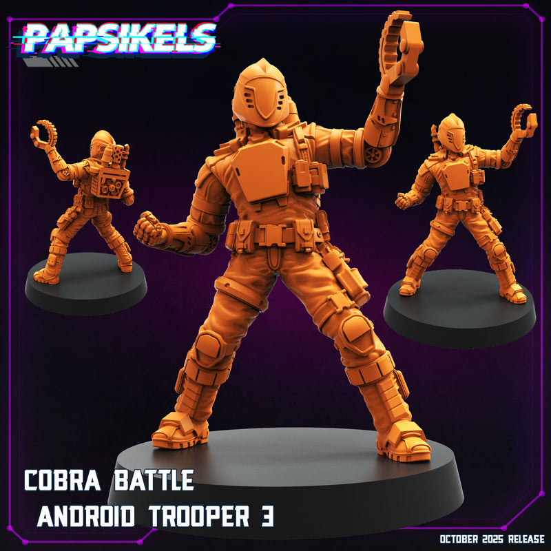 Cobra Battle Android Trooper Miniatures | Cyberpunk | Papsikels