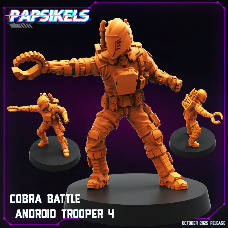 Cobra Battle Android Trooper Miniatures | Cyberpunk | Papsikels