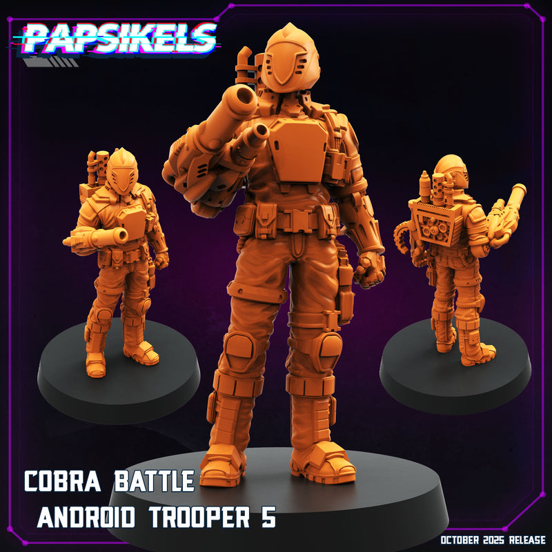 Cobra Battle Android Trooper Miniatures | Cyberpunk | Papsikels